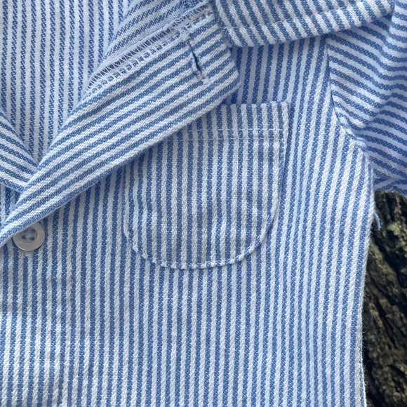 Baby Boys Traditional Button Down Sleeper/ Nightgown - Picture 3 of 4